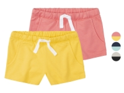 Lidl Pepperts!® pepperts!® Mädchen Sweatshorts, 2 Stück, mit hohem Baumwollanteil