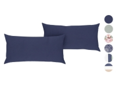 LIVARNO home Satin Kissenbezug, 40 x 80 cm, 2er-Set
