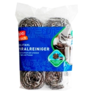 Aldi Süd  OPTIWISCH Edelstahl-Spiralreiniger, 6er-Packung