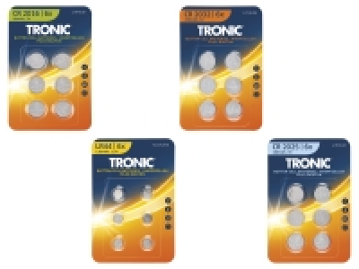 Lidl Tronic® TRONIC® Knopfzellen, 6 Stück - Mindestbestellmenge: 2