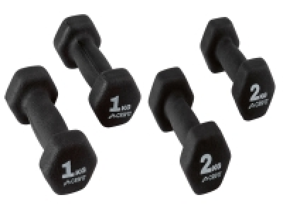 CRIVIT Kurzhantel-Set, 2 x 1 kg / 2 x 2 kg 8.99 €