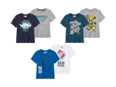 Lidl  Kleinkinder/Kinder Jungen T-Shirt, 2 Stück, mit Print