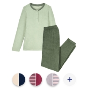 UP2FASHION Damen oder Herren Frottee-Pyjama