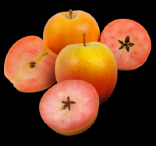 Rotfleischige Äpfel