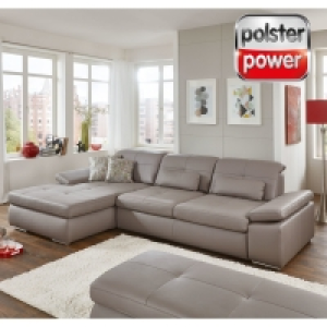 Roller  polsterpower Ledersofa - granit - verschiedene Ausführungen