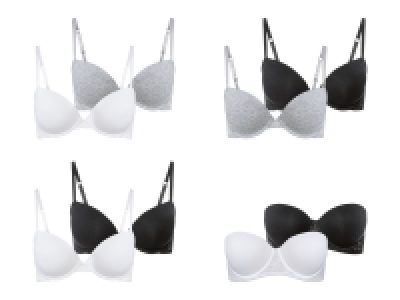esmara® Damen Bügel BH, 2 Stück, mit Spitze