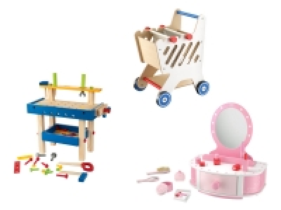 Lidl Playtive Playtive Holz Schminktisch / Einkaufswagen / Werkbank