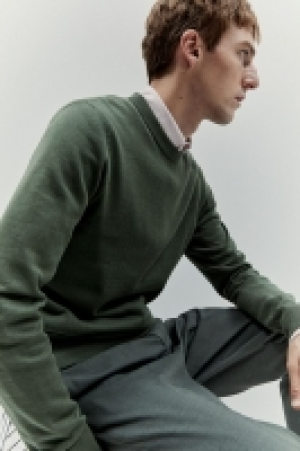 Feinstrickpullover aus Baumwolle Slim Fit 25.99 €