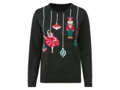 esmara® Damen Weihnachtspullover mit Paillettenbesatz