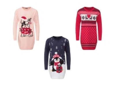 pepperts!® Kinder Mädchen Strickkleid mit niedlichem Weihnachtsmotiv