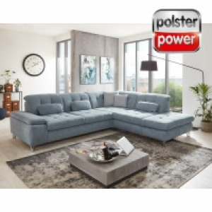 Roller  polsterpower Ecksofa - eisblau - verschiedene Ausführungen