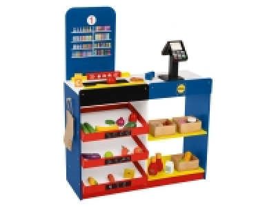 Playtive Lidl-Supermarkt, 25-teilig, aus Holz