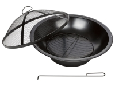 GRILLMEISTER Feuerstelle, mit Schürhaken