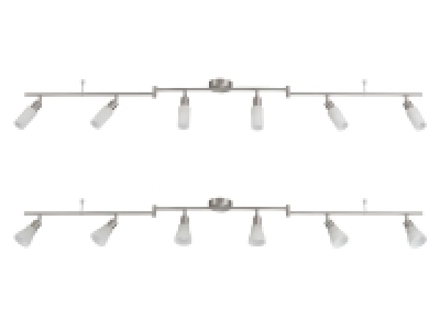 LIVARNO home LED-Deckenleuchte, schwenkbare Arme, 6 LEDs