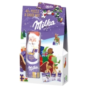 Aldi Süd  MILKA Weihnachtspuzzle 124 g