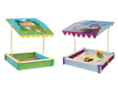 John Sandkasten für Kinder, mit Motiv und höhenverstellbarem Dach