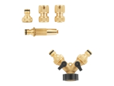 Lidl Parkside® PARKSIDE® Messing Stecksystem / Messing 2-Wege-Verteiler