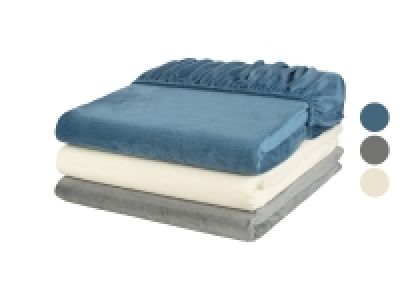 Lidl Livarno Home LIVARNO home Plüsch-Spannbettlaken, 140-160 x 200 cm