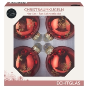 HOME CREATION Christbaumkugeln Set