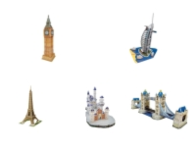 Lidl Playtive Playtive 3D-Puzzle, berühmte Bauwerke