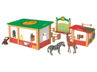 Lidl Playtive Playtive Holz Zoogehege, mit zweiseitig verwendbarer Futterstation