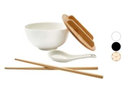 ERNESTO® Ramen-Set, mit Bambusdeckel, 5-teilig