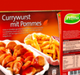 PRIMA MENÜ Currywurst- oder Chicken Nuggets mit Pommes