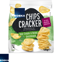 Edeka  Chips Cracker Sour Cream & Onion