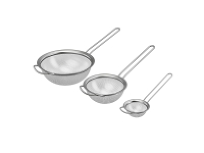 ERNESTO® Küchensieb-Set, 3 Stück, aus Edelstahl
