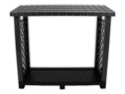 Lidl Khw KHW Kaminholzregal, aus wetterfestem und UV-best&auml;ndigem Kunststoff