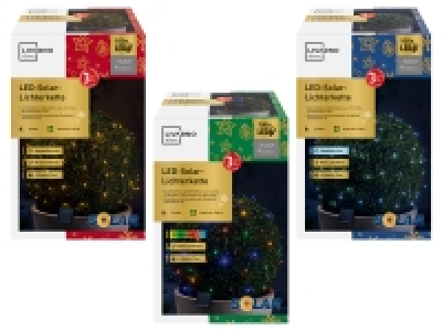 LIVARNO home LED-Solar-Lichterkette, mit Timer