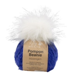 Aldi Süd  STRICK DICH GLÜCKLICH Pompon-Beanie-Mützengarn 127 g