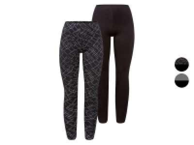 Lidl Esmara® esmara® Damen Leggings, 2 Stück, mit Baumwolle