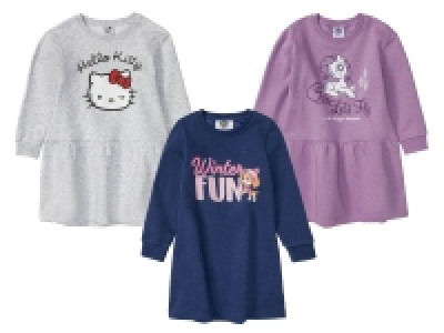 Kleinkinder Mädchen Sweatkleid, mit Print