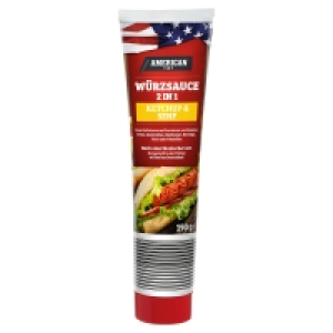 Aldi Süd  AMERICAN 2-in-1-Würzsauce 190 g