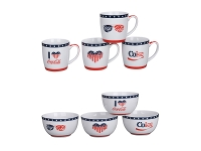 Coca Cola Kaffeebecher / Müslischalen, 4-er Set