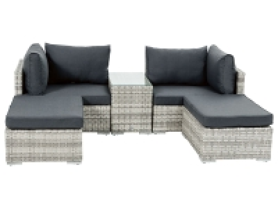 LIVARNO home Multifunktions-Loungegruppe Geflecht, 5-teilig, hellgrau 499.00 €