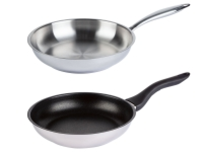 ERNESTO® Edelstahlpfanne, Ø 24 cm, beschichtet / unbeschichtet 10.99 €