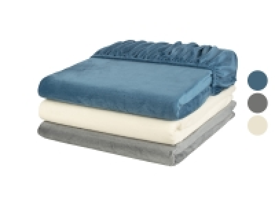 Lidl Livarno Home LIVARNO home Plüsch-Spannbettlaken, 90-100 x 200 cm