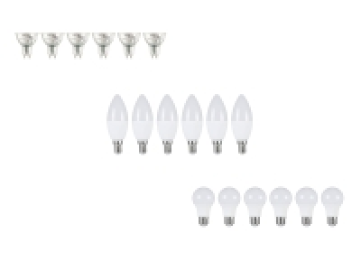 Lidl Livarno Home LIVARNO home LED-Lampen, 6er-Set