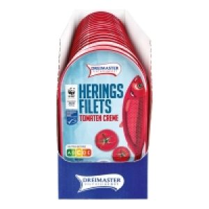 Netto  Dreimaster Heringsfilet in Tomatencreme 200 g, 18er Pack