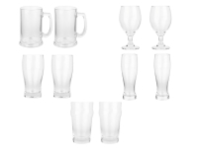 ERNESTO® Biergläsersets, 2 Stück, spülmaschienengeeignet