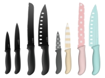 ERNESTO® Messerset, mit antihaftbeschichtete Klingen, 4-teilig
