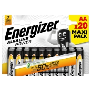 ENERGIZER Alkaline-Power-Batterien AA/AAA 20er-Packung