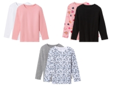 lupilu® Kleinkinder Mädchen Langarmshirt 2er