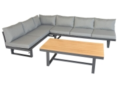 Lidl Bellavista® bellavista® Alu-Lounge »Largo«, 3-teilig, hellgrau/hellbraun