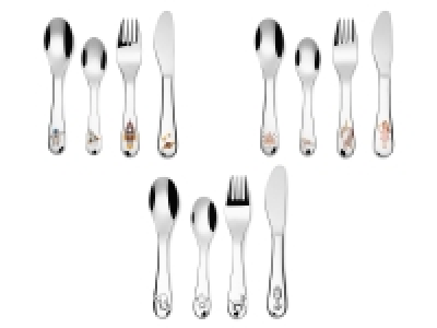 ERNESTO® Kinderbesteck-Set, 4-teilig, hochglanzpoliert