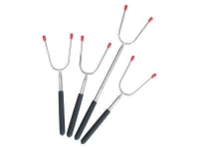 GRILLMEISTER Teleskop-Grillspieße, 4er Set, inkl. Tasche