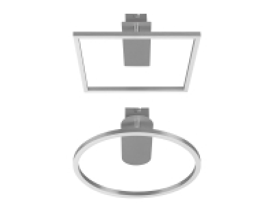 LIVARNO home LED-Deckenleuchte, mattiertem Metall