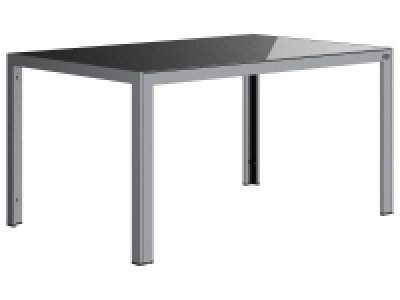 LIVARNO home Alu-Gartentisch »Houston«, mit Wendetischplatte, silber